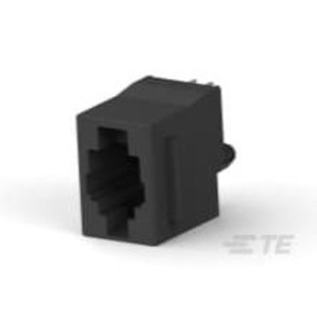 TE CONNECTIVITY Telecom And Datacom Connector, 4 Contact(S), Female, Straight, Solder Terminal, Locking, Jack 5520257-2